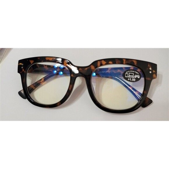 NWT EyeKepper Brown Tortoiseshell 1.25 Cat Eye Thick Reading Nerd Glasses 117215 - Picture 1 of 5